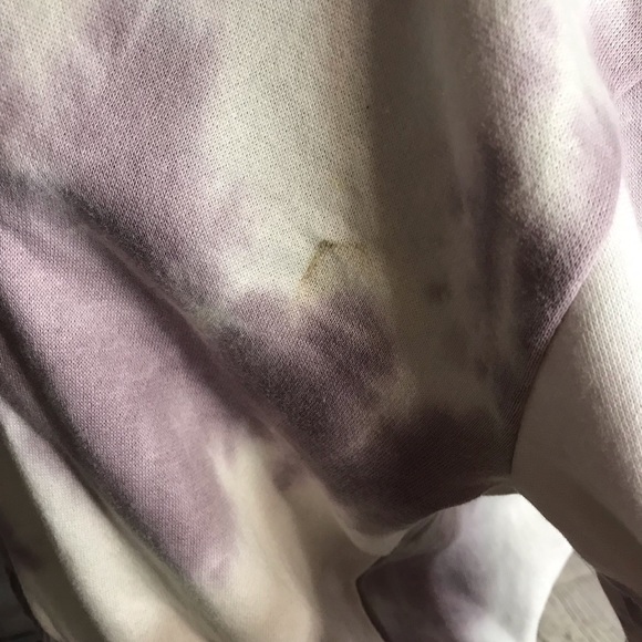 10) Hippie Rose Lilac Tie Dye Crewneck Pullover Sweatshirt Size Medium - Picture 9 of 12